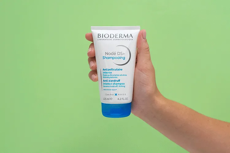 BIODERMA Nodé DS+ upokojujúci a protisvrbivý šampón proti lupinám 1×125 ml, šampón