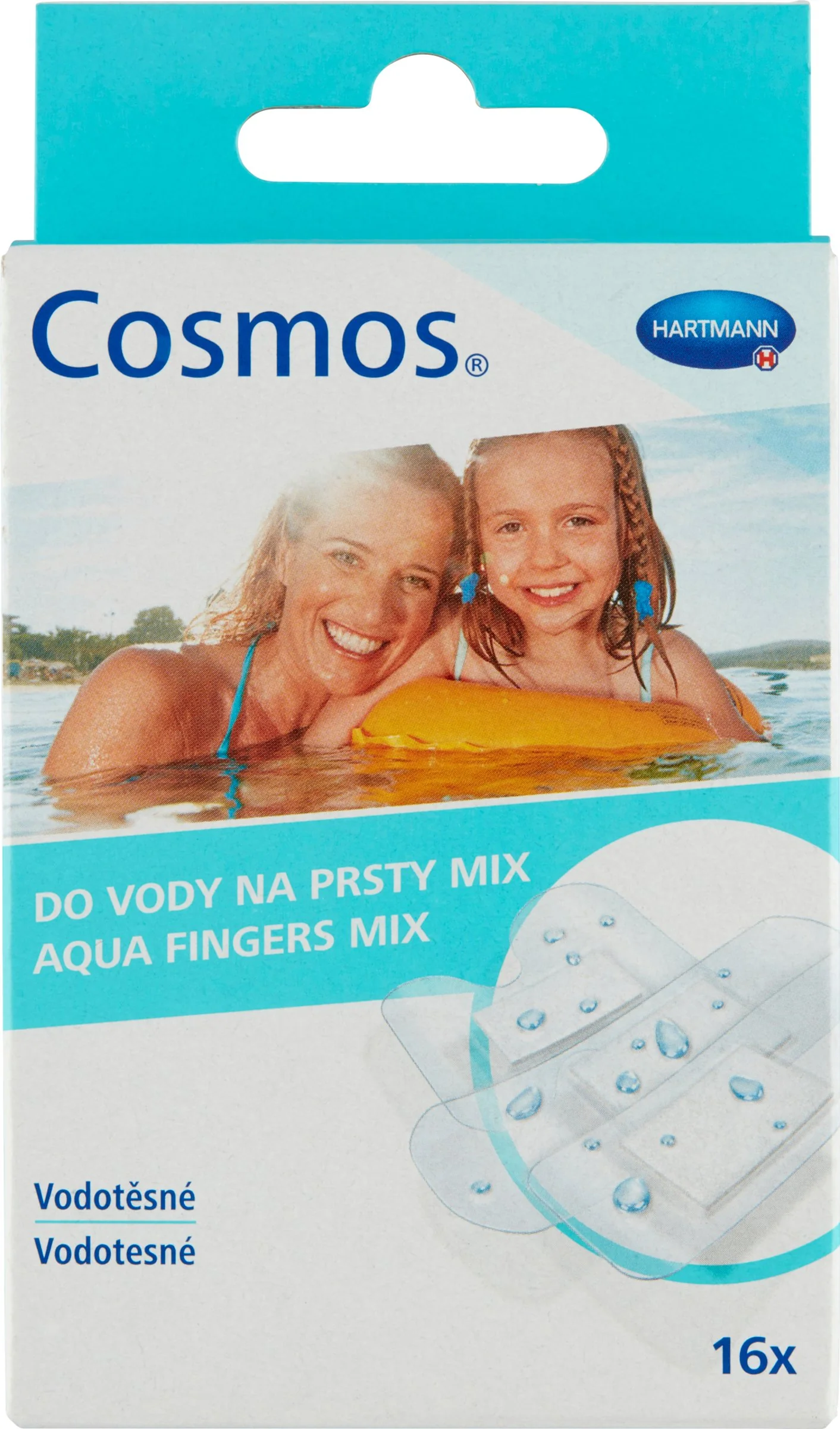 Cosmos do vody na prsty mix 1×16 ks, vodeodolné náplasti