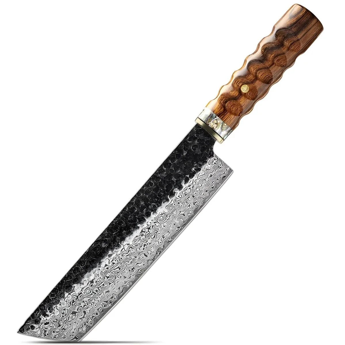 Damaškový kuchynský nôž Kenichi-Nakiri 32cm, čepeľ 17,6cm