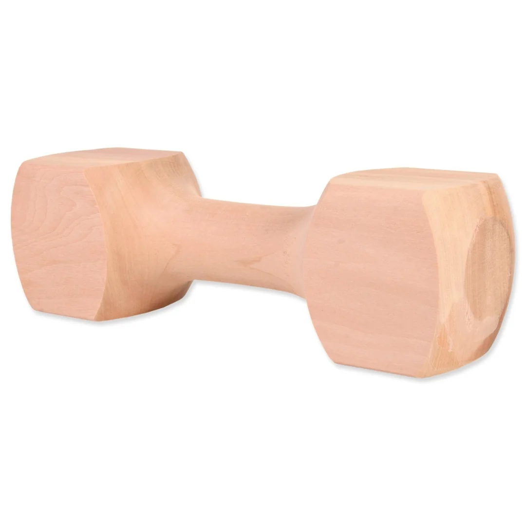 Hračka Trixie činka hranatá, drevo 650g