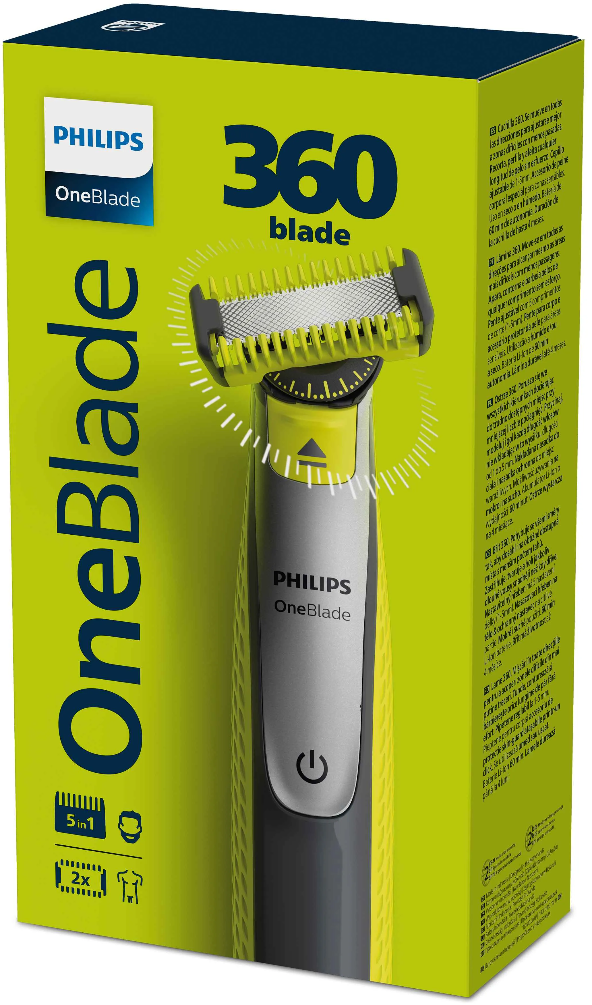 Philips OneBlade na tvár a telo 360 QP2830/20