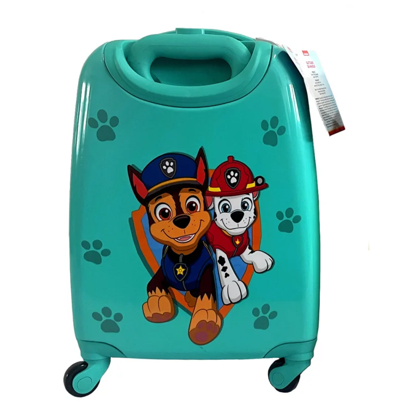 Nickelodeon detský kufor na kolieskach Paw Patrol, tyrkysový, 32 l