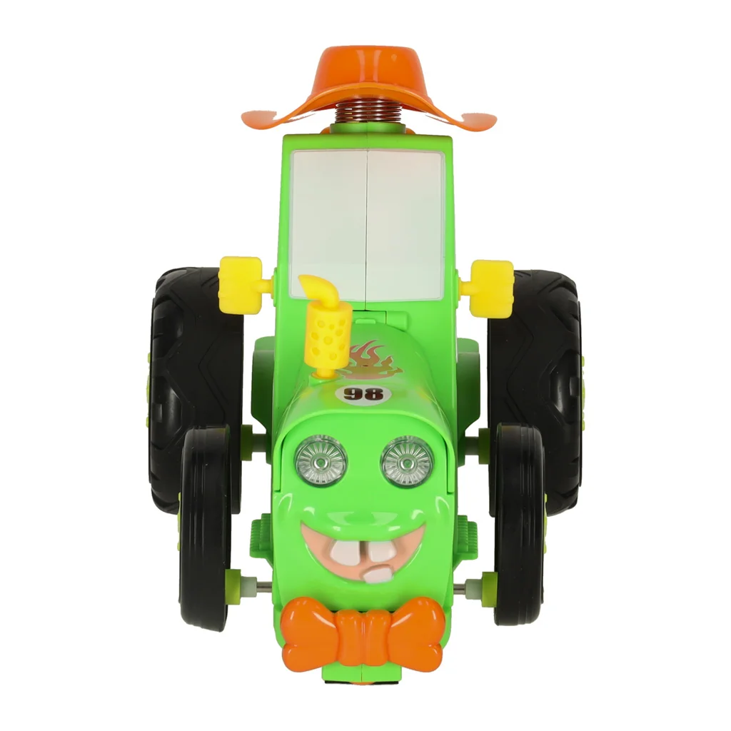 RC skákajúci traktor s hudbou – zábavná hračka na diaľkové ovládanie
