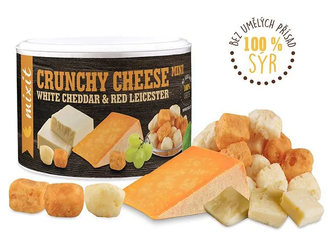 Mixit Chrumkavý Syr White Cheddar & Red Leicester 70g