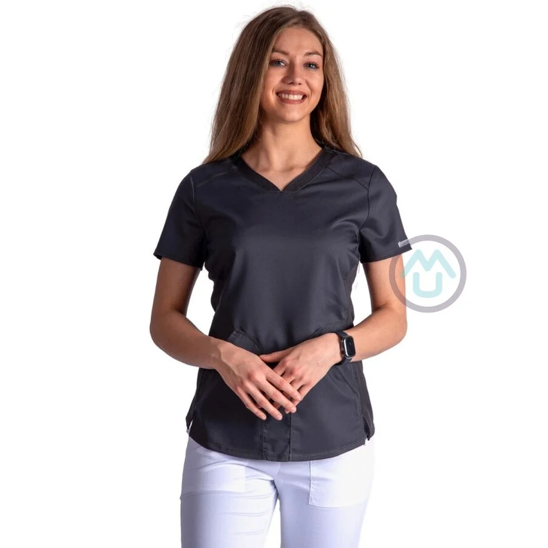Dámska zdravotnícka blúza Cherokee Revolution ACTIVE STYLING - tmavo šedá 2XL