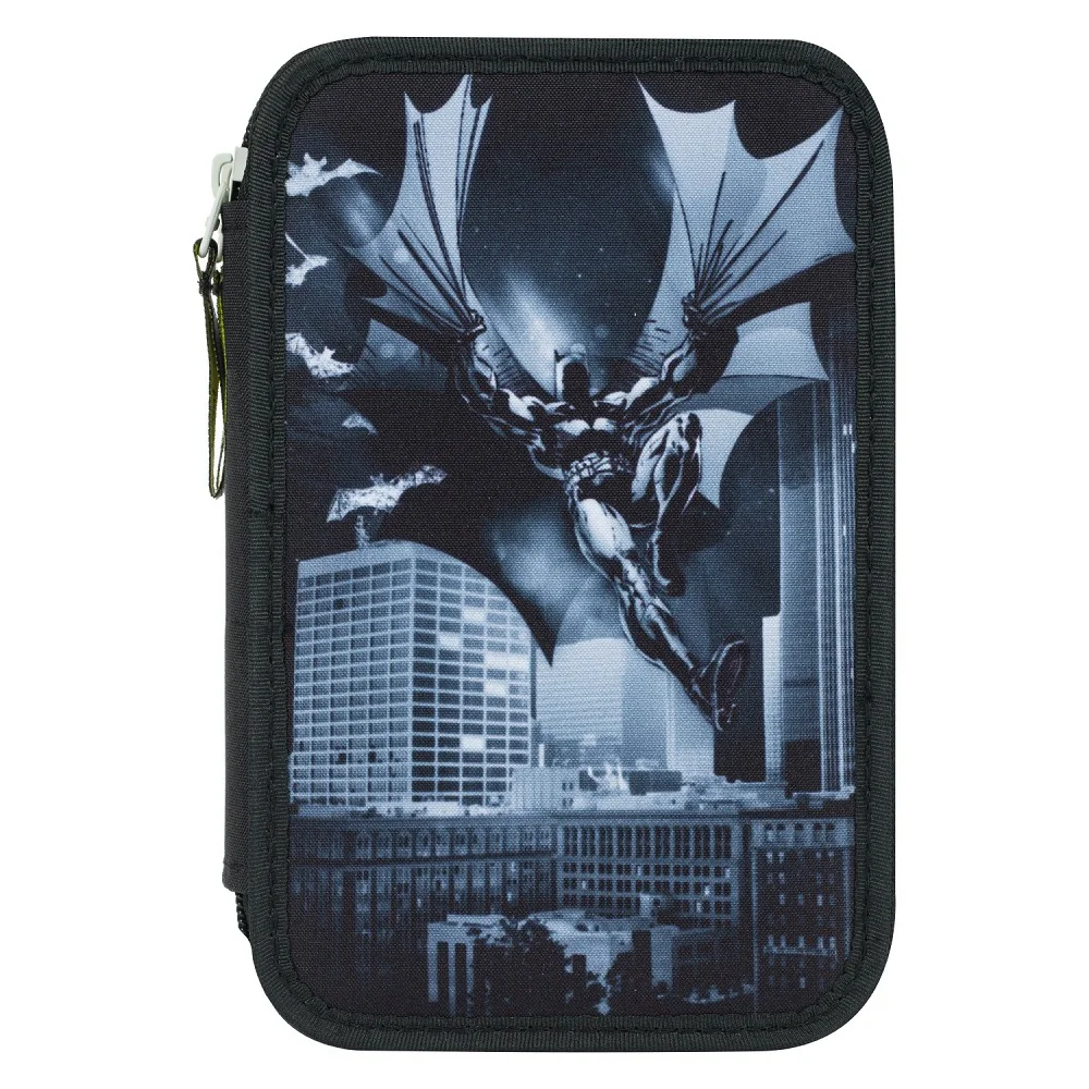 Školský peračník dvojposchodový Batman Dark City 2-poschodový, čierny