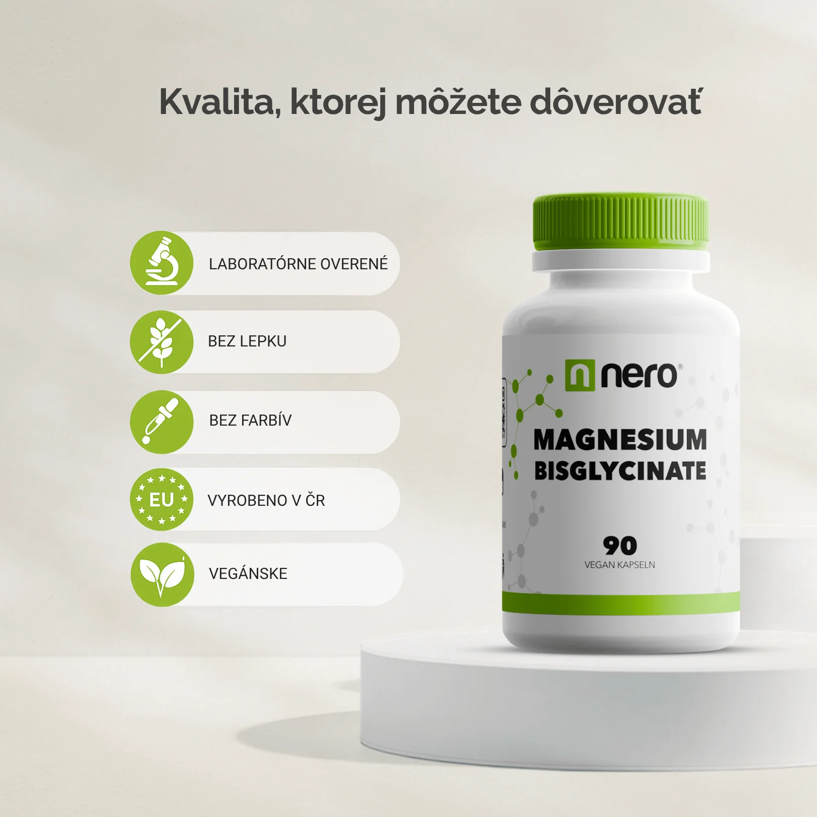 NERO Magnesium BISGLYCINATE 90 kapsúl