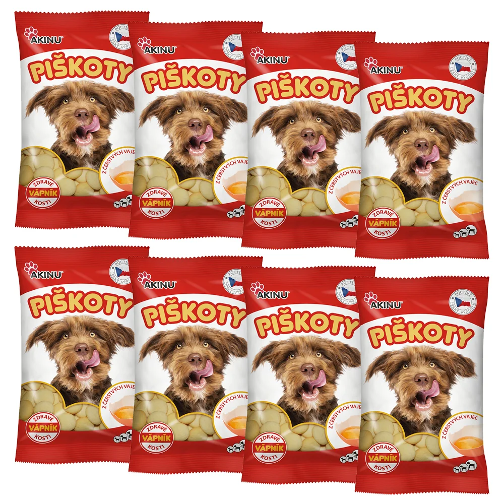 Akinu Sušienky s vápnikom pre psov 8 x 120 g