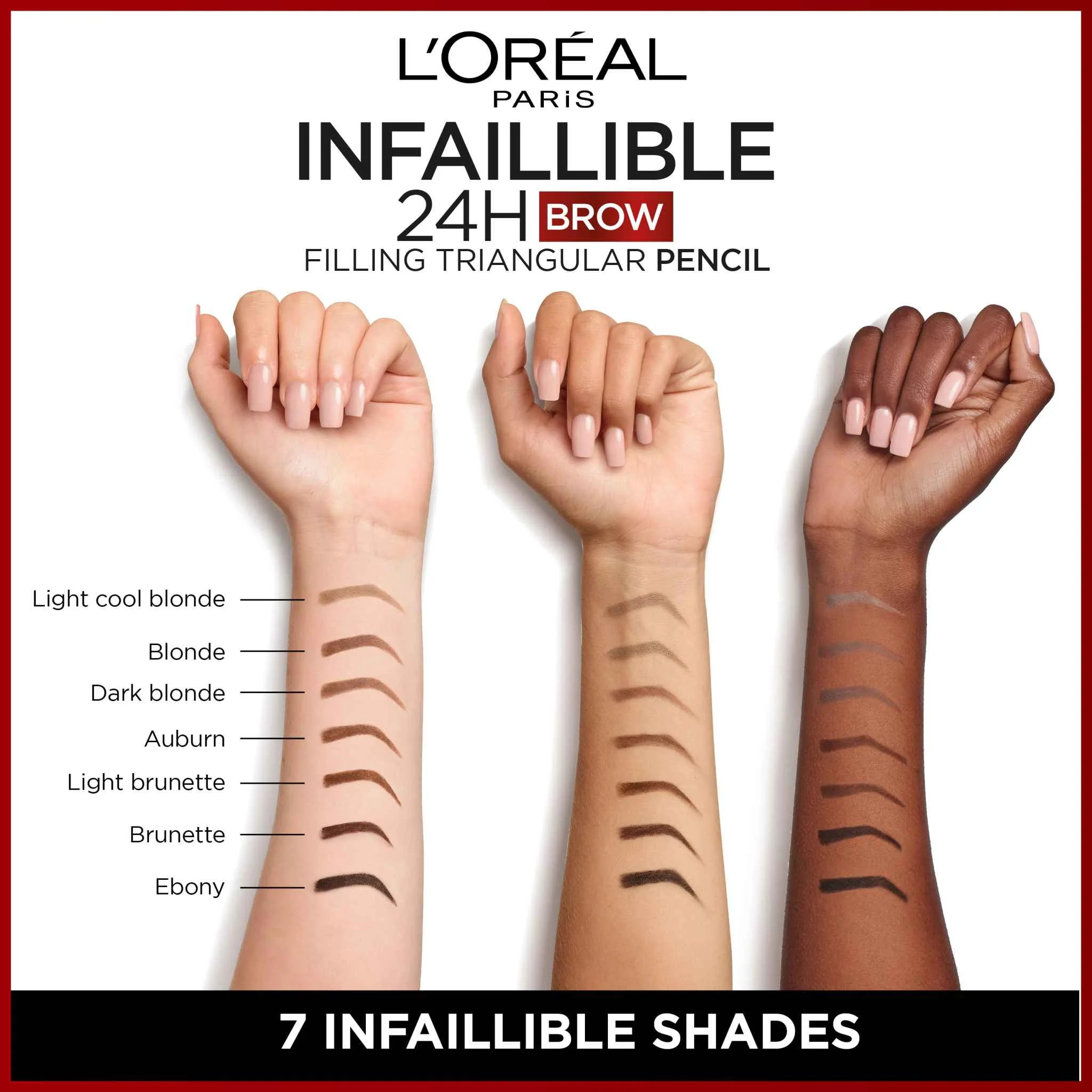 L´Oréal Paris Infaillinble Brows 24H Filling Triangular Pencil 07 Blonde na obočie 1×1 ks, ceruzka na obočie