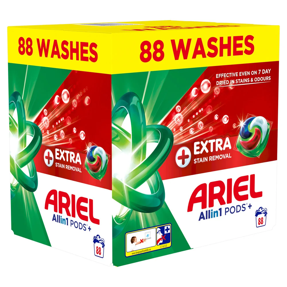 Ariel Extra Clean Allin1 + kapsuly na pranie, 88 praní 88 ks