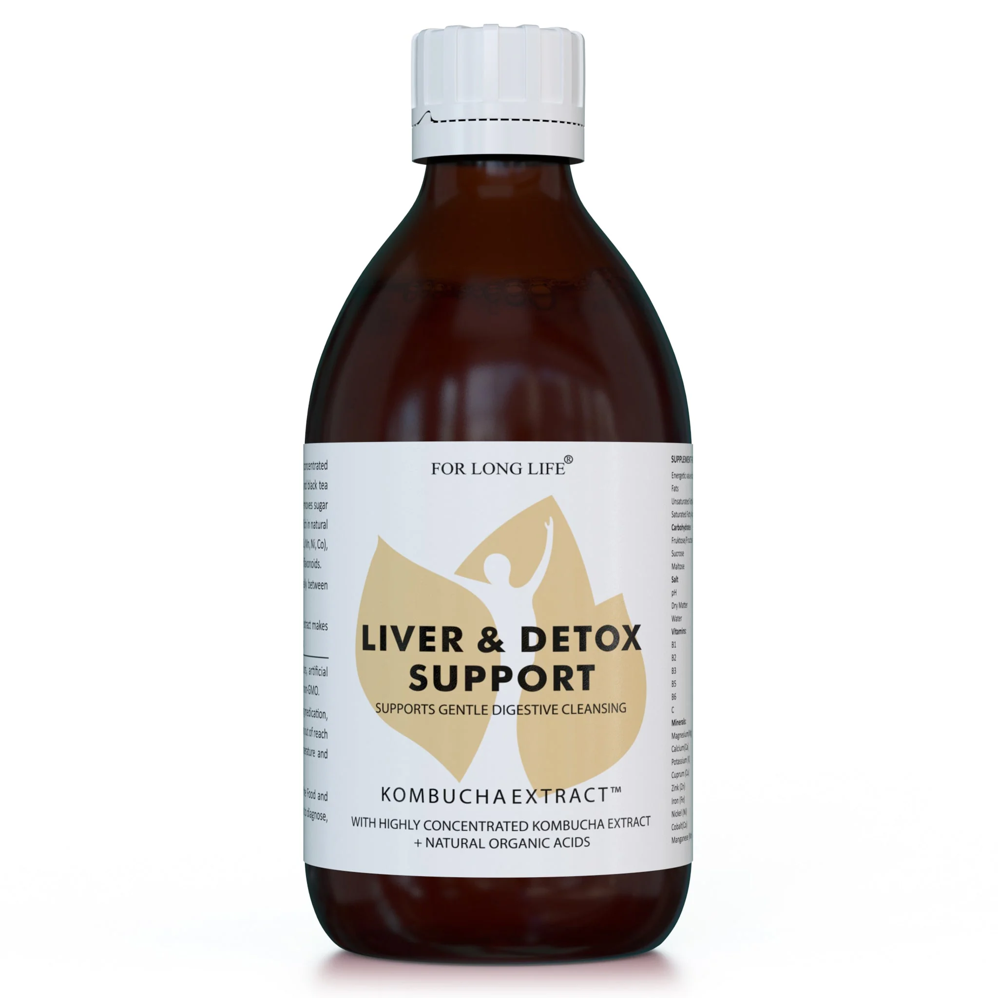 For Long Life KOMBUCHA EXTRACT koncentrovaný extrakt z kombuchy Koncentrovaný extrakt z kombuchy 50:1
