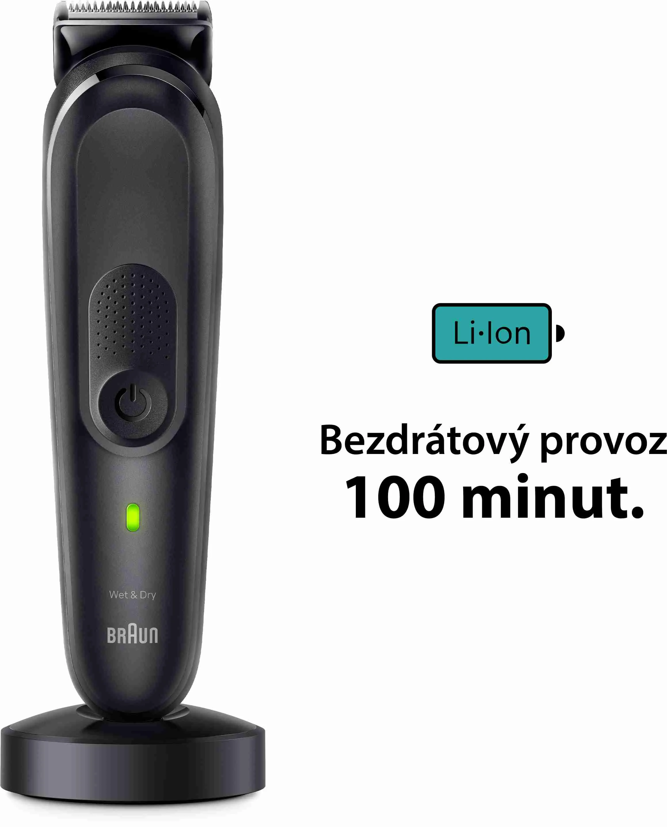BRAUN MGK 7460 Black 1×1 ks, Multifunkčný zastrihávač