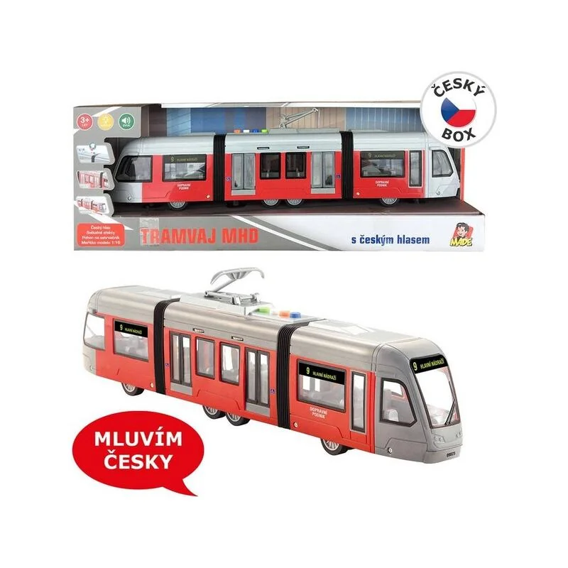 MADE - Električka na zotrvačník svieti a hovorí česky