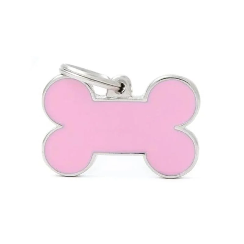 MF BIG BONE PINK 2,5x3,8 cm gravírovateľný prívesok