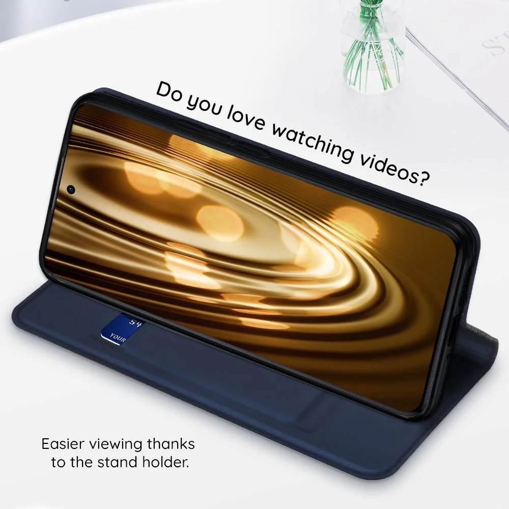 Eko-kožený knížkový/flipový obal pre Samsung Galaxy S24 Plus Čierna, SKU: 33273