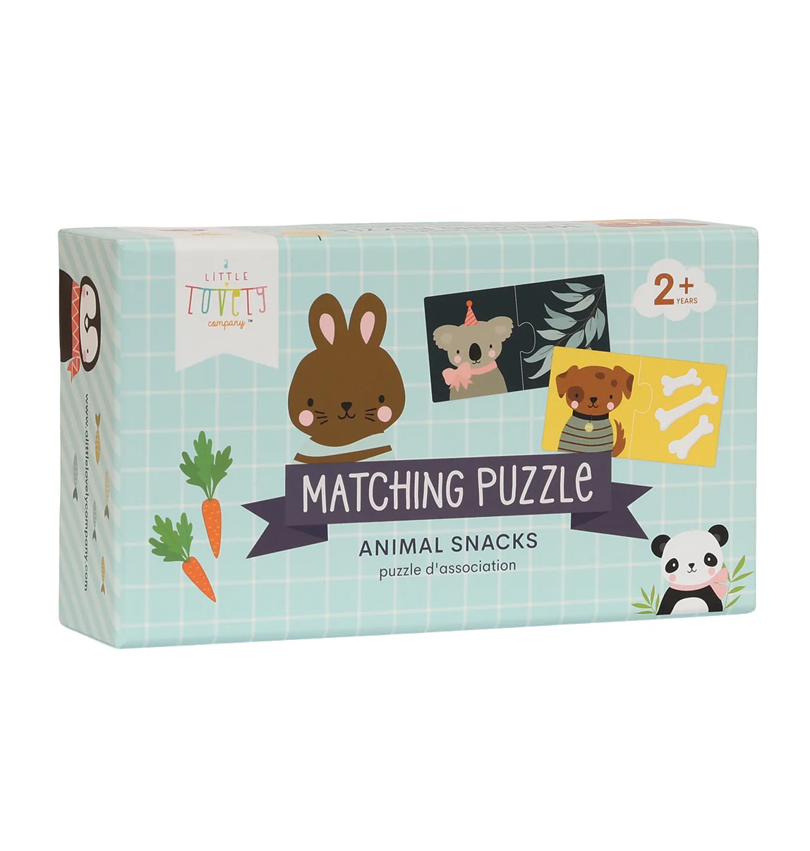 A Little Lovely Company - priradzovacie puzzle - pochúťky pre zvieratká 