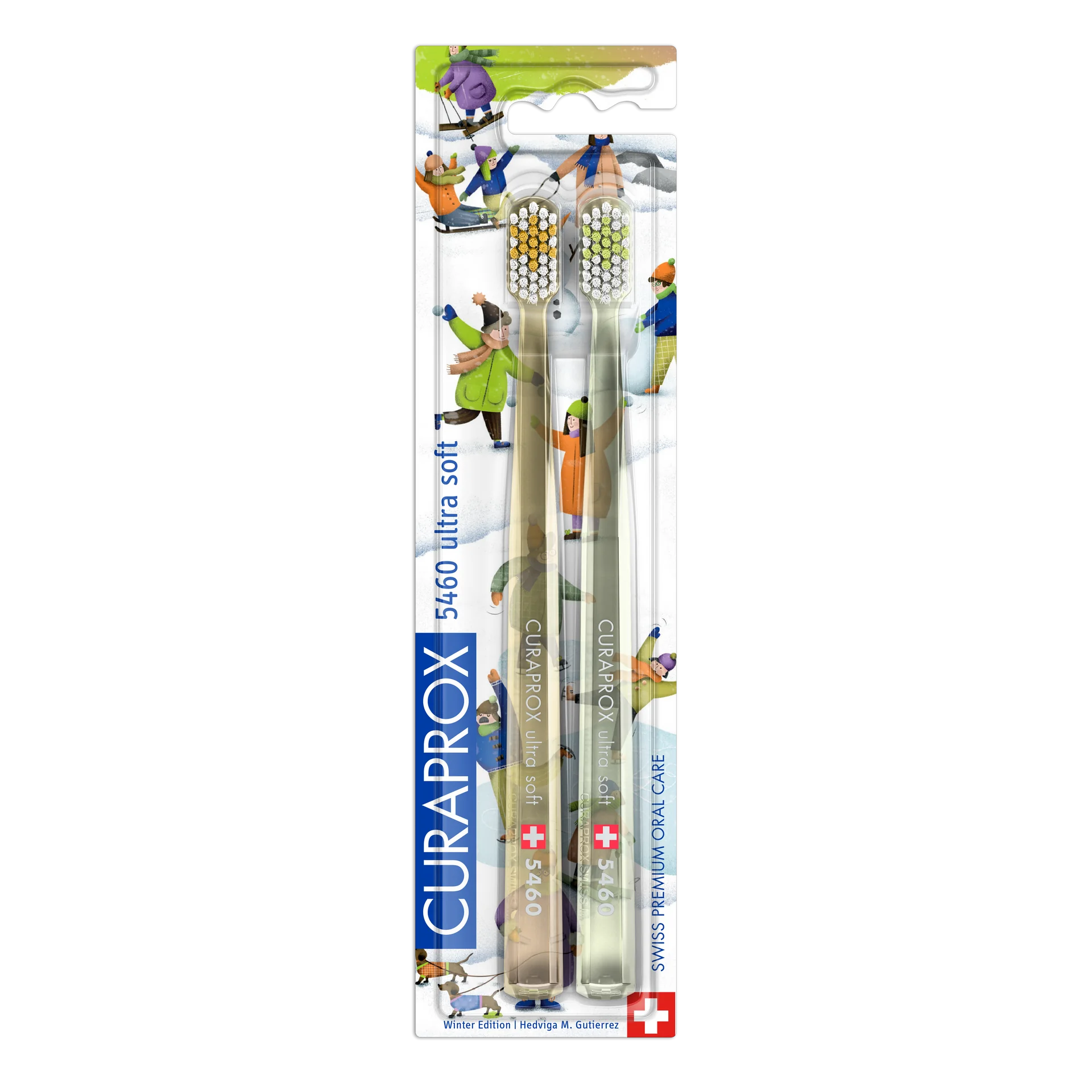 CURAPROX CS 5460 Zasnežená edícia 1×2 ks, zubná kefka
