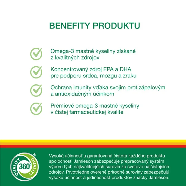 JAMIESON OMEGA-3 SELECT 1000 mg 1×200 cps, výživový doplnok