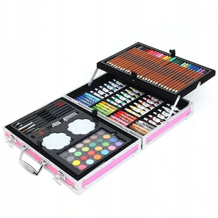 MG Art Suitcase Girl sada pre maľovanie v kufríku pre deti 145ks, ružová vá