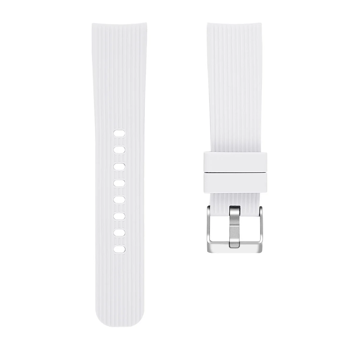 Bstrap Silicone Line (Small) remienok na Samsung Galaxy Watch Active 2 40/44mm, white 40/44mm, white