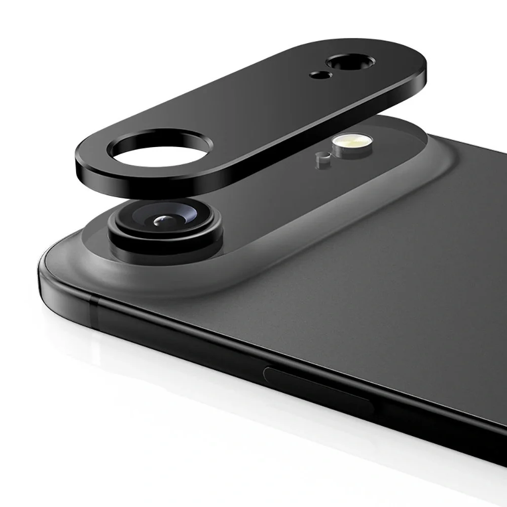 Tech-Protect CamAlloy Fit ochranné sklo na kameru na iPhone 17 Air, čierne erne