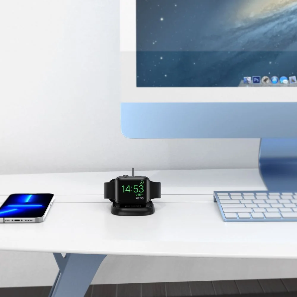 Tech-Protect IW2 magnetická nabíjačka na Apple Watch, čierna