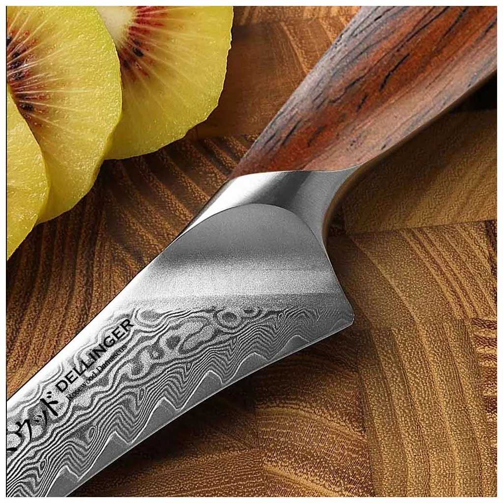 Nôž Dellinger Lúpací Paring 100 mm Rose Wood Damascus®