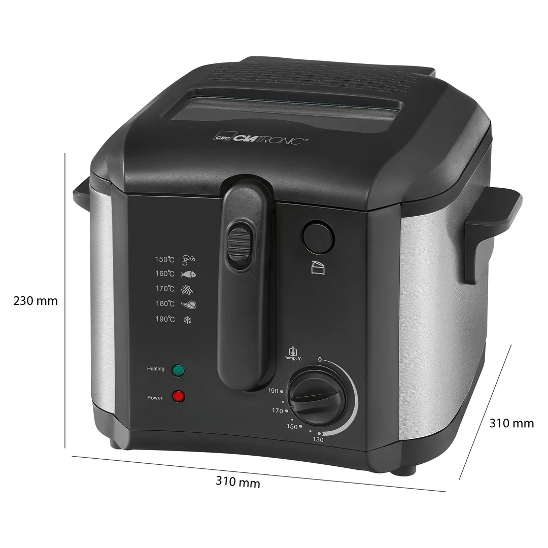 Clatronic FR 3649 fritéza 2,5 l 1600 W (130–190 °C)