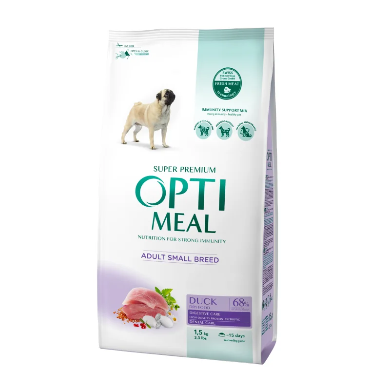 OPTIMEAL™ Superpremium pre dospelých psov malých plemien - kačka 1,5 kg (2368)