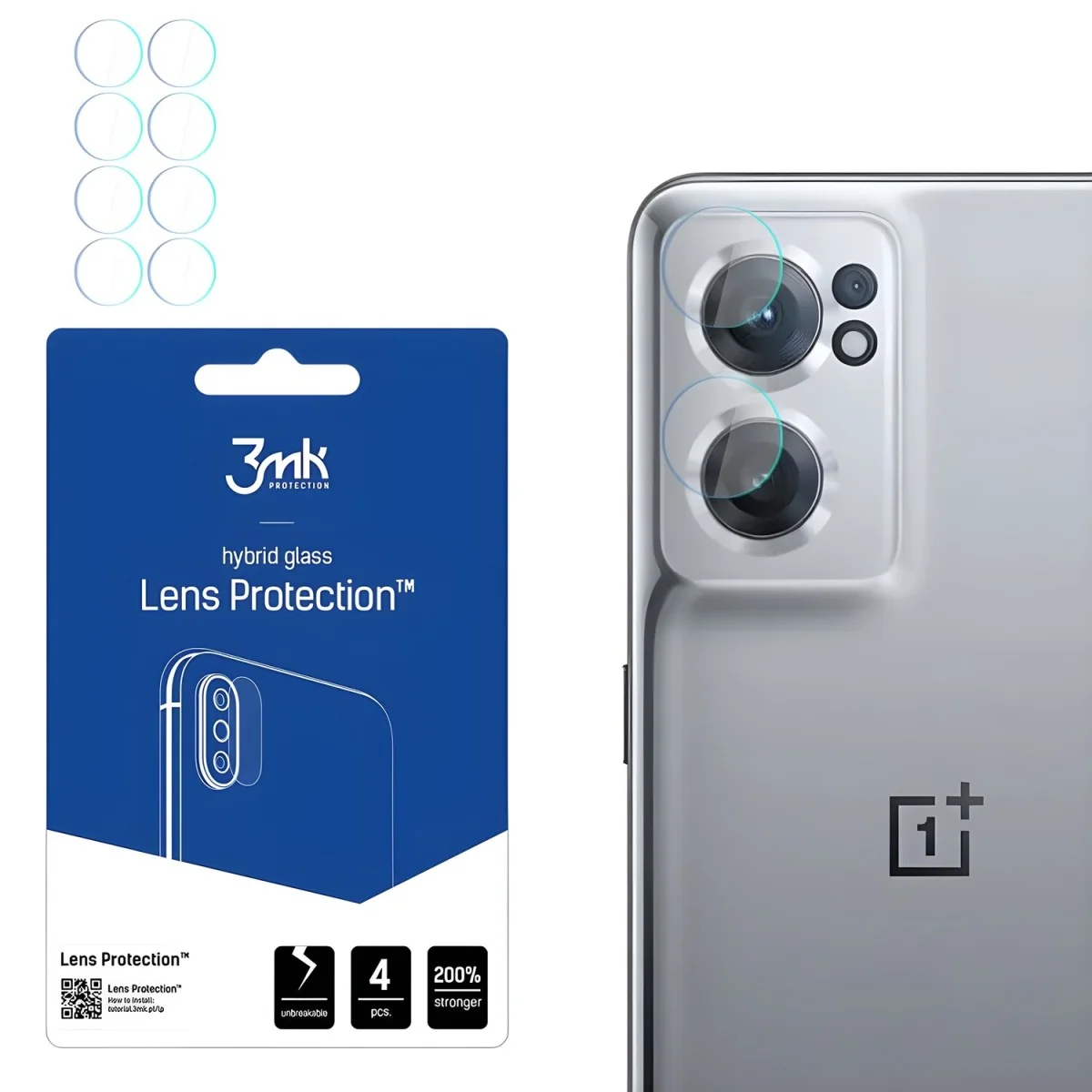 Sklo na kameru 3mk pre OnePlus Nord CE 2 5G