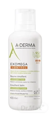 Aderma Exomega CONTROL Emoliencni balzam 1×400 ml, balzam na svrbenie pokožky so sklonom k atópií