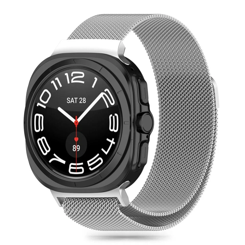 Tech-Protect Milanese remienok na Samsung Galaxy Watch Ultra (47 mm) silver