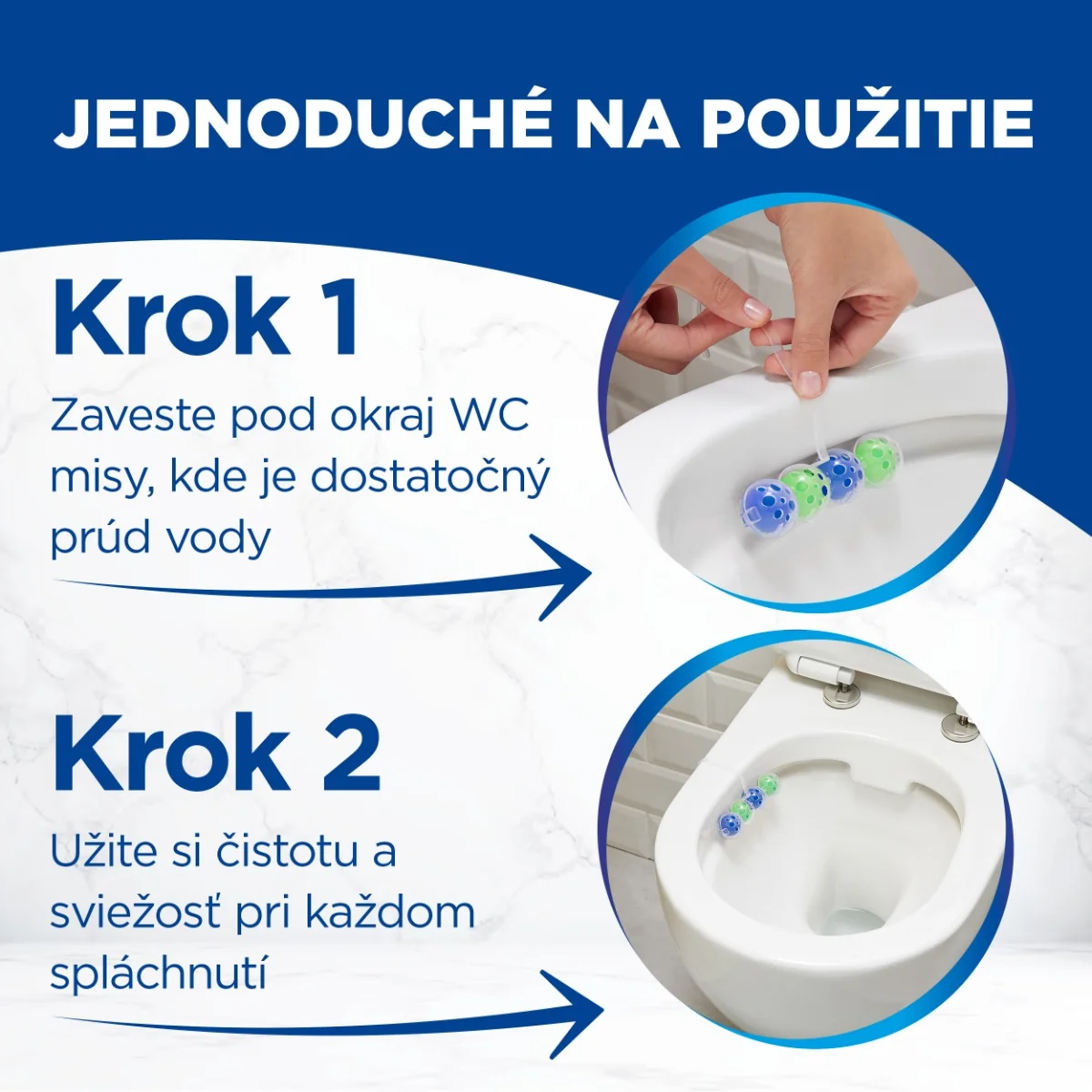 Bref Power Aktiv tuhý WC blok Pine 3×50 g 3×50 g, WC blok