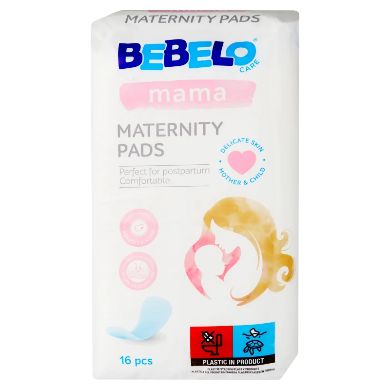BEBELO mama MATERNITY PADS 1×16 ks, pôrodnícke vložky
