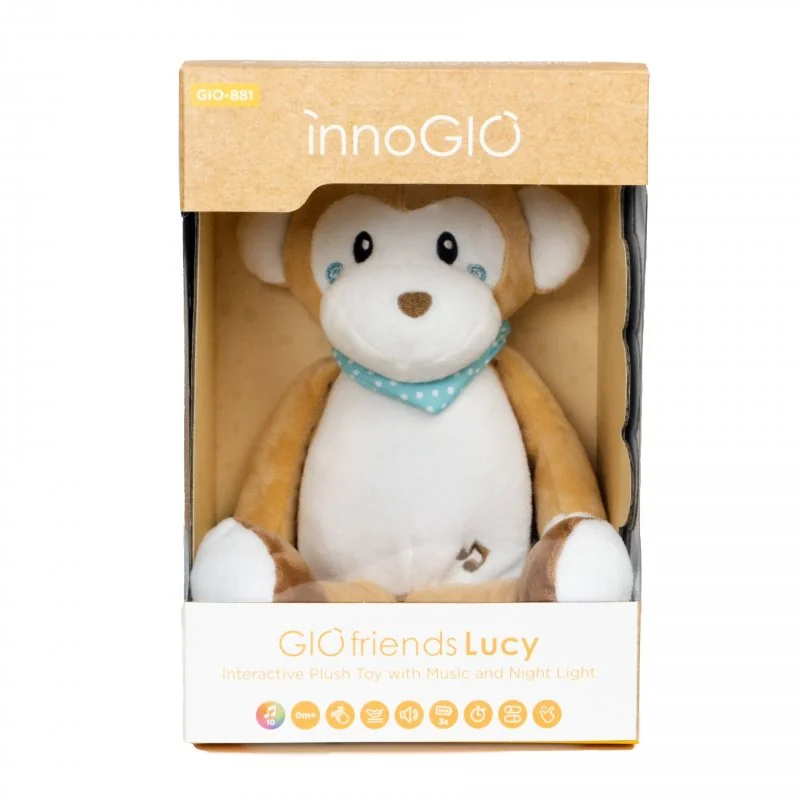 innoGIO interaktívna plyšová hračka s melódiami a svetlom GIOfriends Lucy