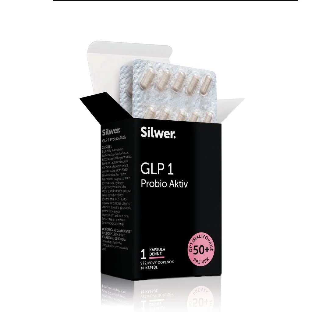 Silwer GLP-1 Probio Aktiv 30 kapsúl. Pocit hladu, regulácia zdravej hmotnosti.