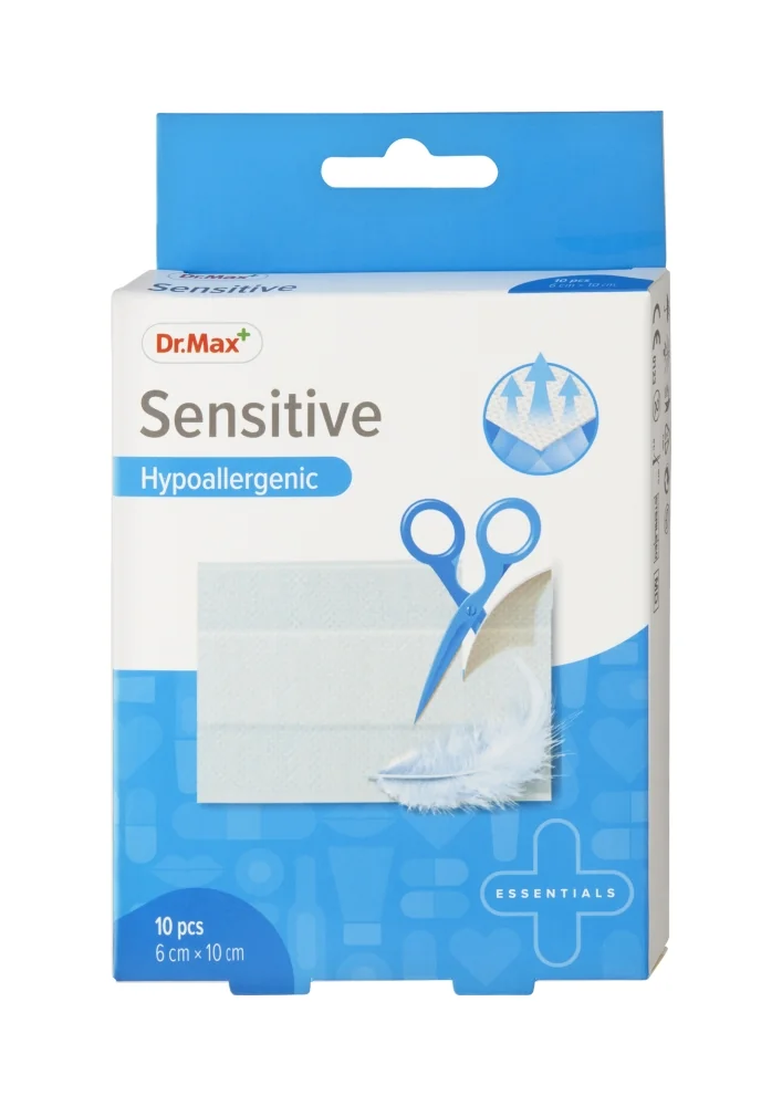 Dr. Max Náplasť Sensitive 1×10 ks, rozmer 6×10CM
