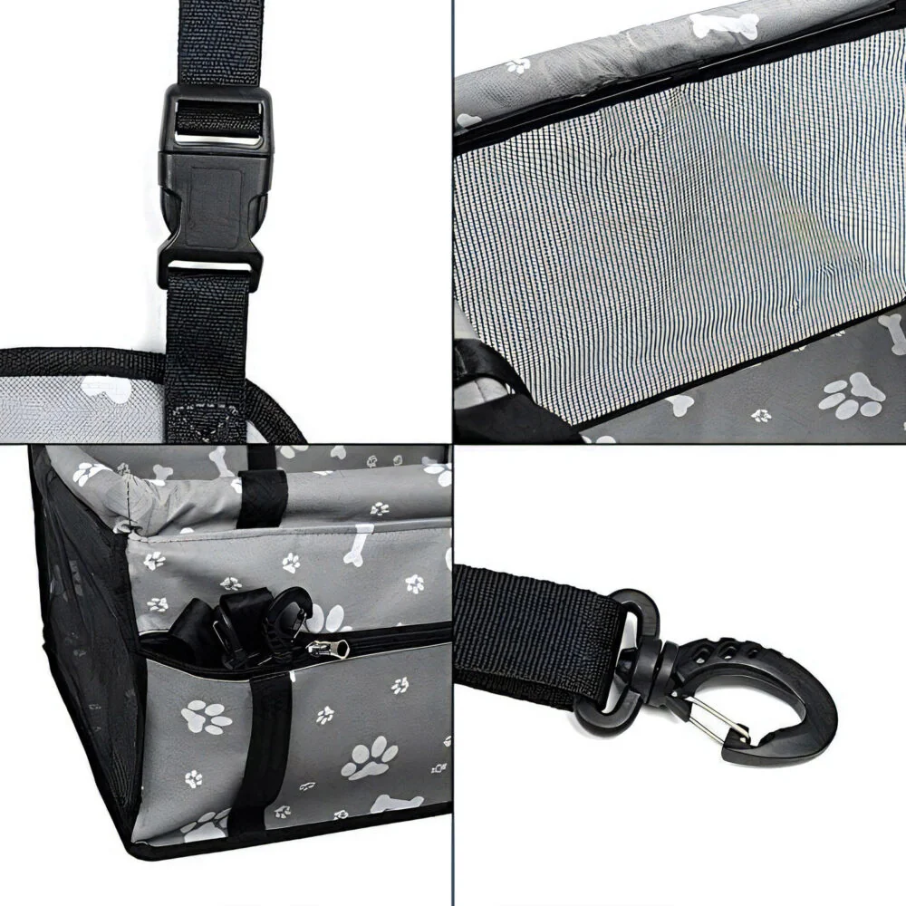 Livefy Paws prepravná taška pre psy 42x39cm, sivá