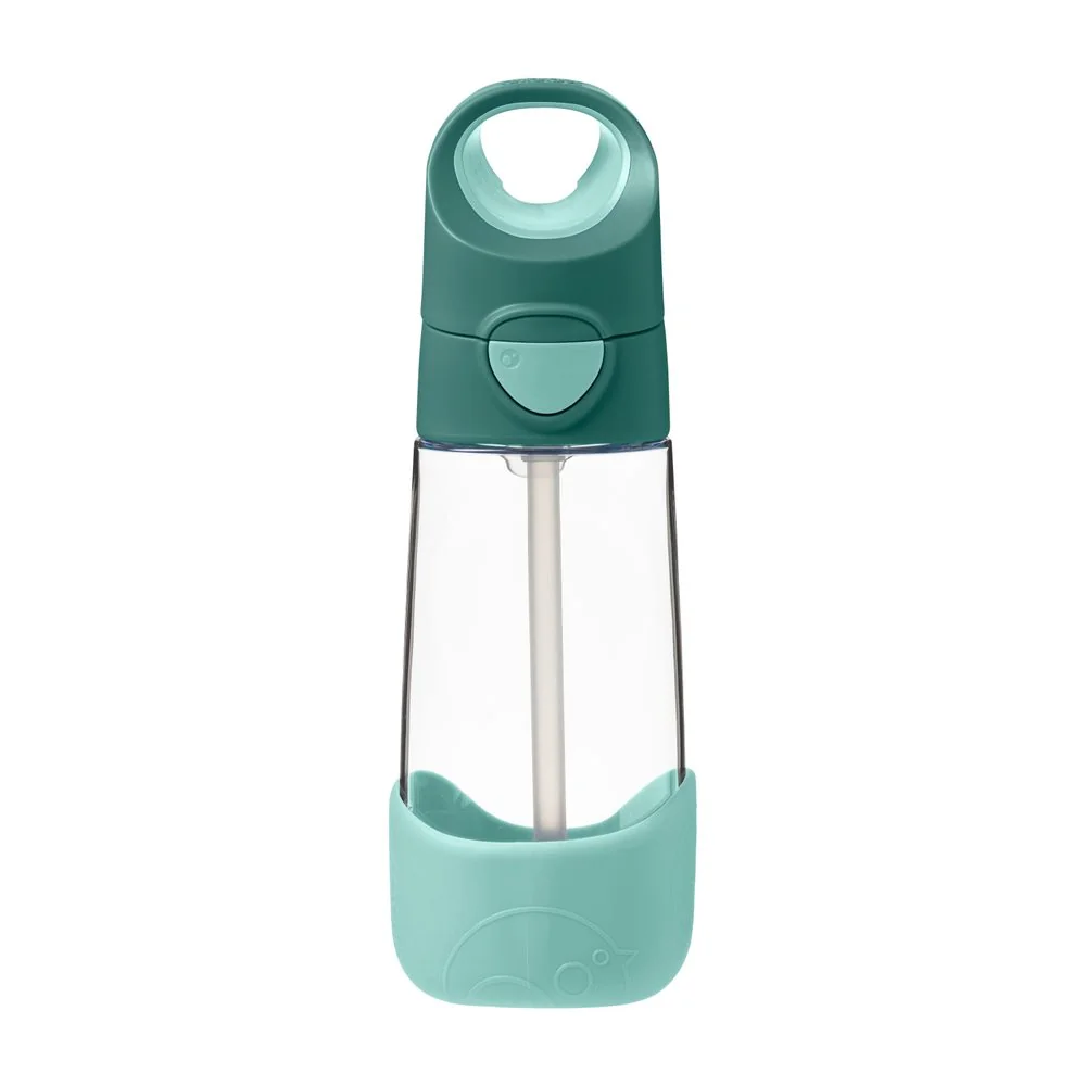 Fľaša na pitie so slamkou 450 ml emerald forest