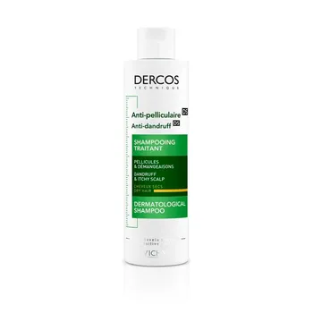 Vichy Dercos Anti-Pelliculaire Šampón proti suchým lupinám 200 ml 1×200 ml, šampón na suché vlasy