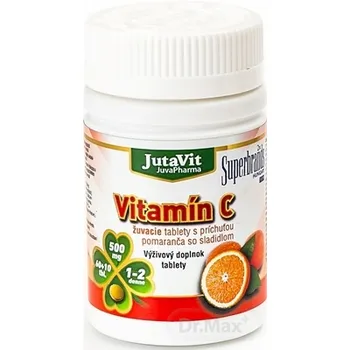 JutaVit Vitamín C 500 1×70 ks, žuvacie tablety s príchuťou pomaranča