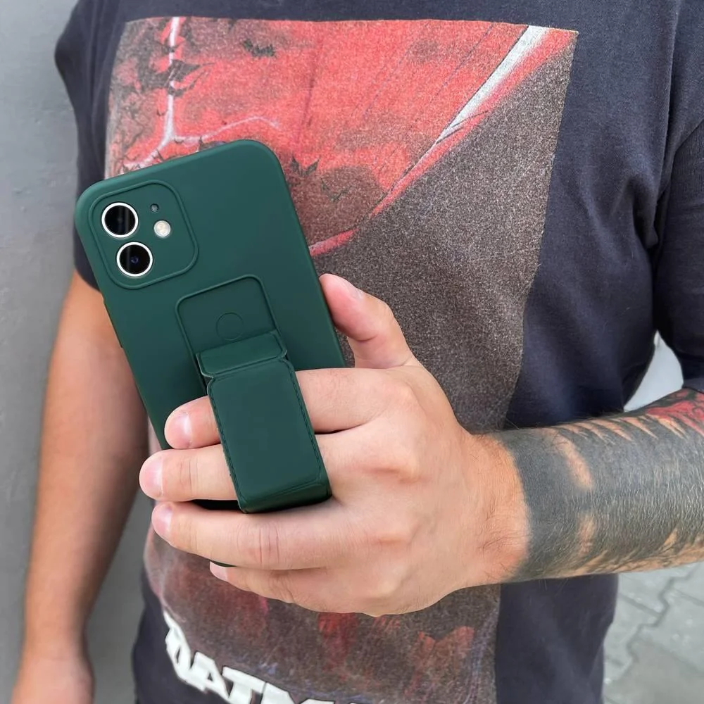 MG Kickstand silikónový kryt na iPhone 13 Pro, ružový