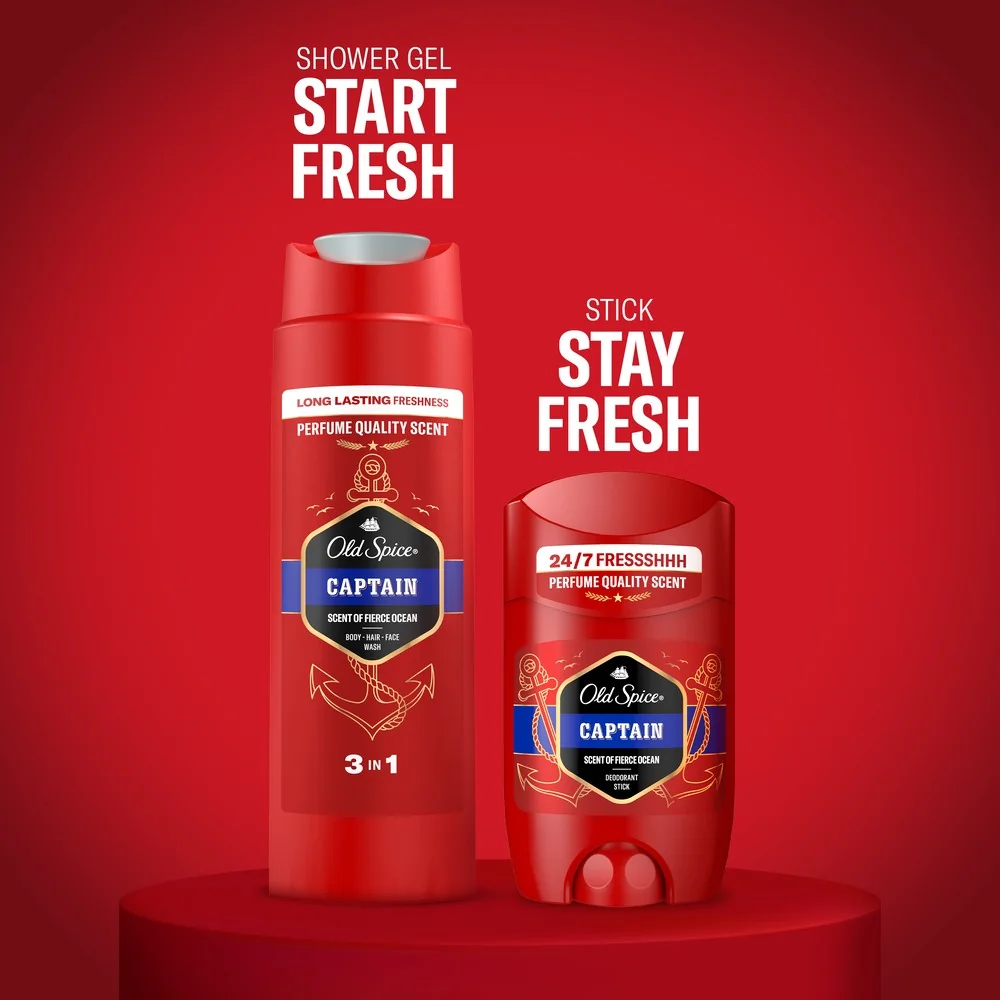 Old Spice darčeková sada Captain s tuhým dezodorantom a sprchovým gélom 1 set