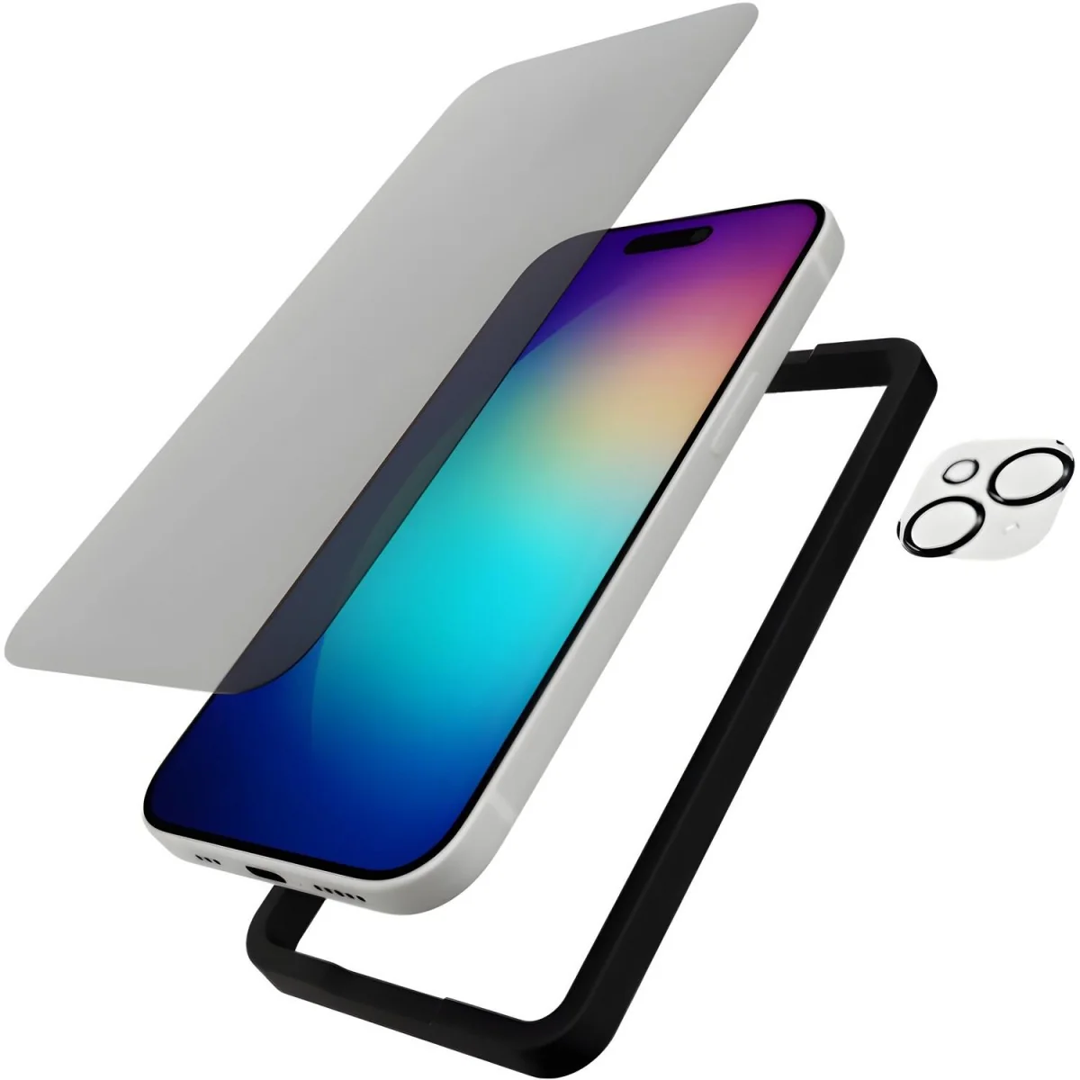 Ochranný set obal a sklo pre iPhone 15 Plus 1 ks