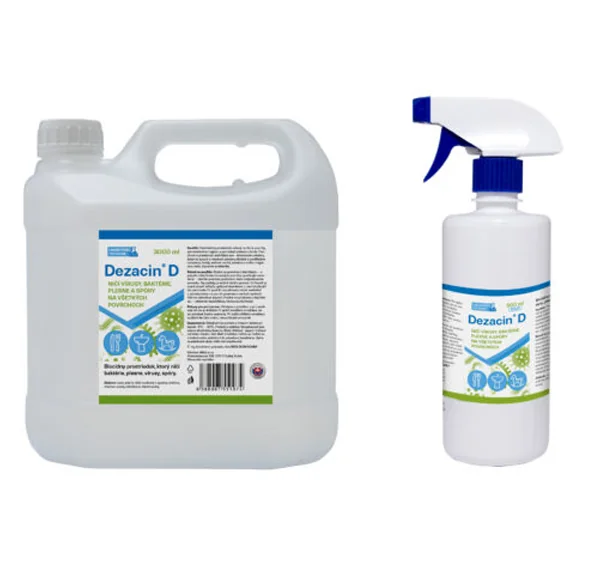 Polopharma Dezacin D  - Na Povrchy 1×5000 ml, Dezinfekčný prostriedok na rôzne povrchy pre veterinárnu hygienu