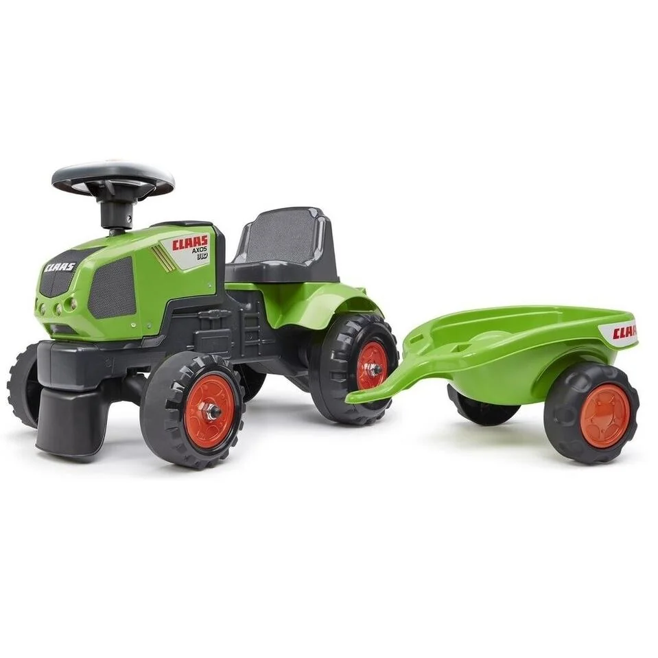 FALK Odrážadlo 1012B Baby Claas Axos s vlečkou