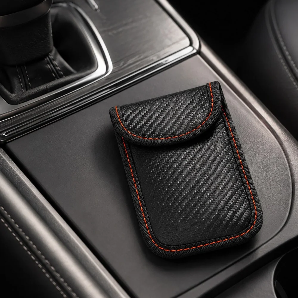MG S14 RFID puzdro na blokovanie signálu ovládačov auta, čierne