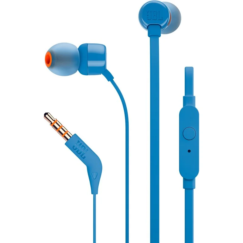 Minislúchadlá do uši špuntové JBL T110BLU modré