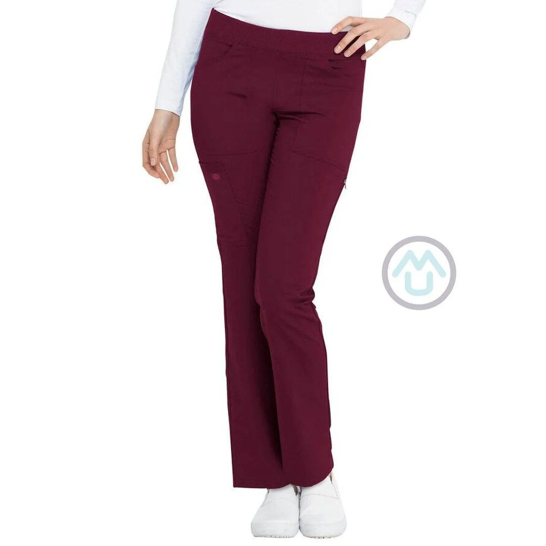 Dámske nohavice Dickies Balance na gumu - vínová 3XL