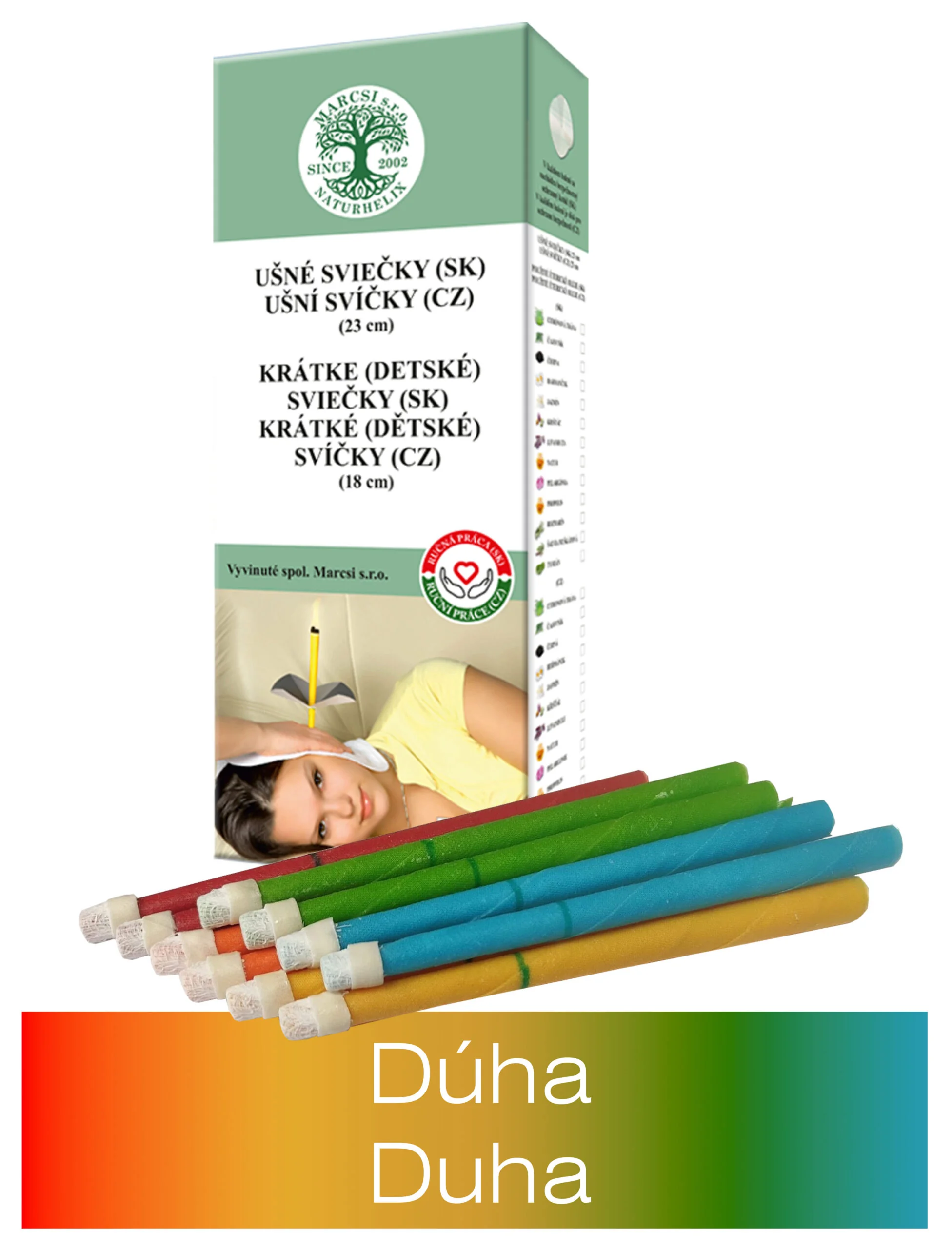 Sviečky detské Dúha10ks